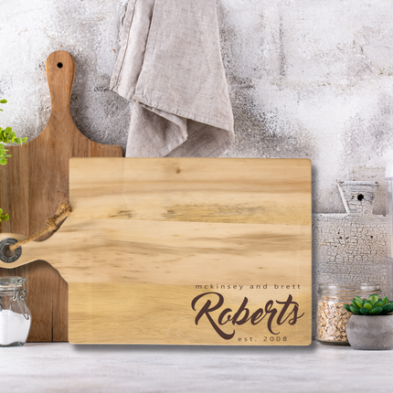 Personalized Acacia Chopping Board