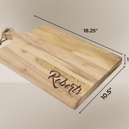 Personalized Acacia Chopping Board