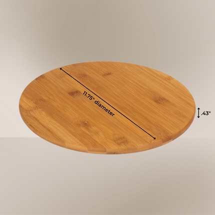 Large Round Bamboo Charcuterie Board