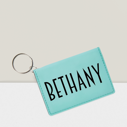 Personalized Leather ID Wallet