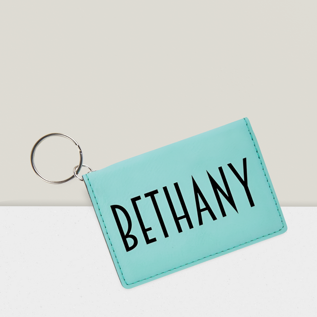 Personalized Leather ID Wallet