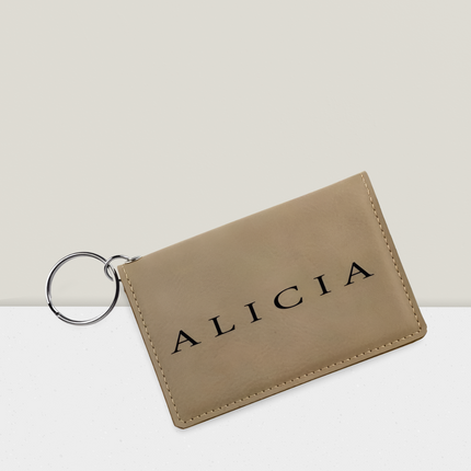 Personalized Leather ID Wallet