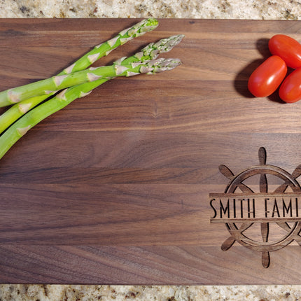 Walnut Cutting Board Wheel image 0