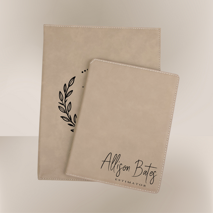 Personalized Leather Business Portfolio