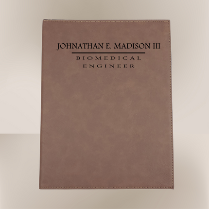 Personalized Leather Business Portfolio
