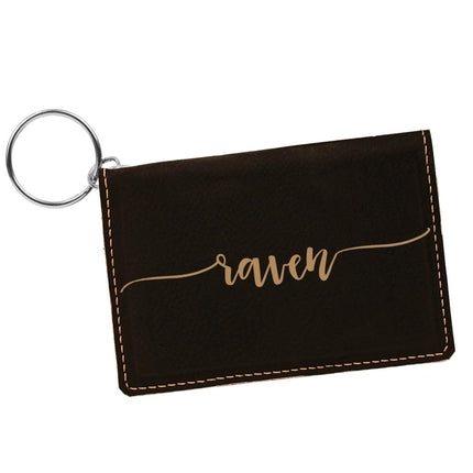Personalized Leather ID Wallet