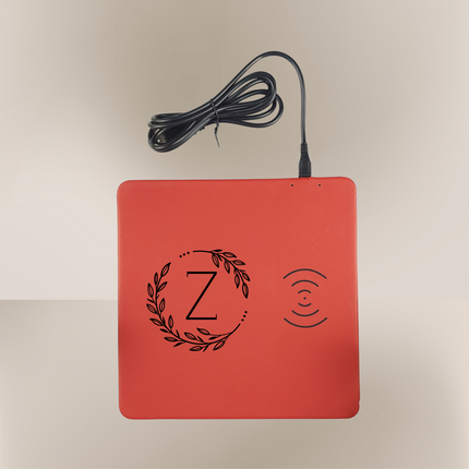 Personalized Leather Wireless Charging Mat