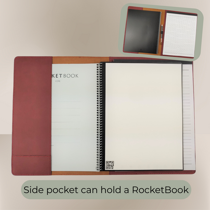 Personalized Vegan Leather Portfolio