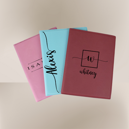 Personalized Vegan Leather Portfolio