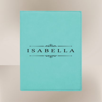 Personalized Vegan Leather Portfolio