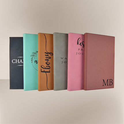 Personalized Vegan Leather Engraved Journal
