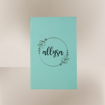 Personalized Vegan Leather Engraved Journal