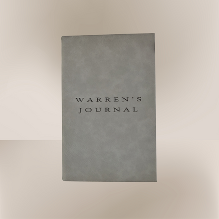 Personalized Vegan Leather Engraved Journal