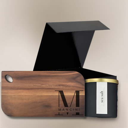 Personalized Charcuterie Board & Candle
