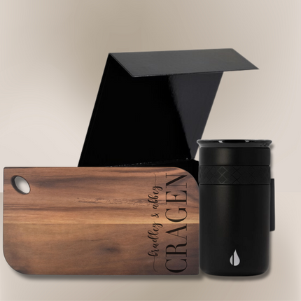 Personalized Charcuterie Board & Insulated Tumbler