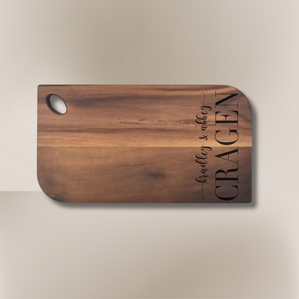 Personalized Charcuterie Board & Candle