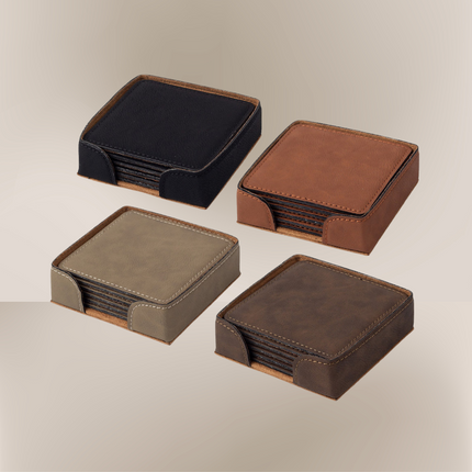 Personalized Square Coaster Set (set of 6) & Ceramic Mug