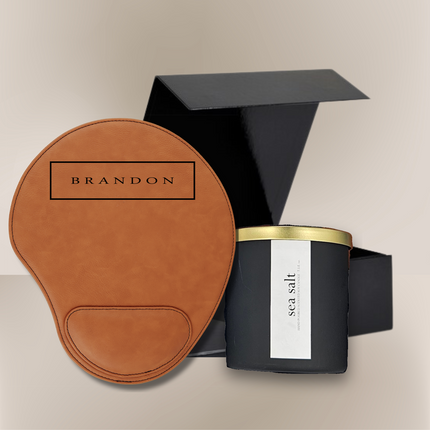 Personalized Mouse Pad & Candle