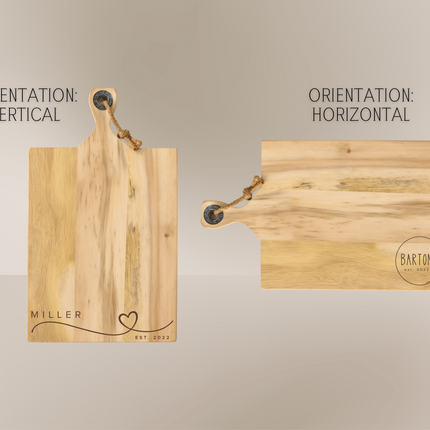 Personalized Acacia Chopping Board