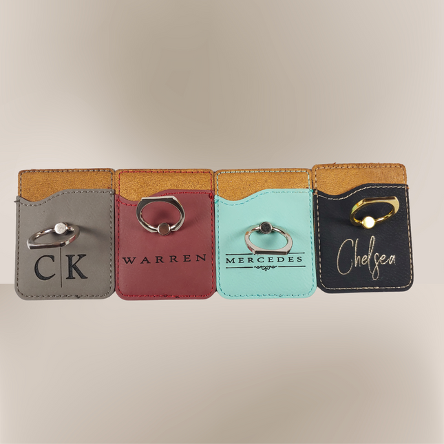Personalized Cell Phone Card Holder