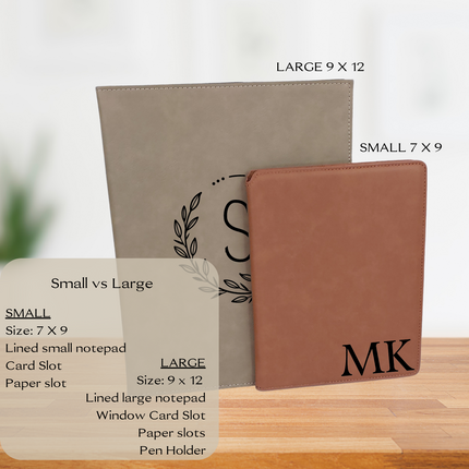 Personalized Leather Business Portfolio