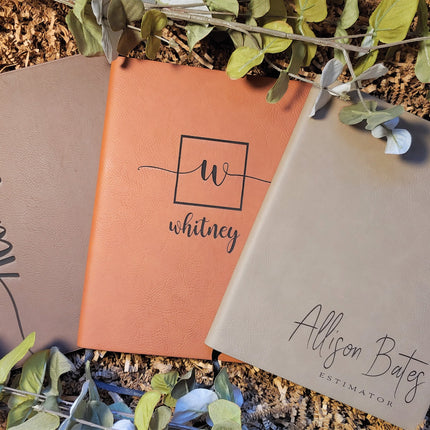 Personalized Engraved Leather Notebook, Custom Name Initials Lined Journal, Aesthetic Prayer Journal Customized, Leather Diary, Office Gifts