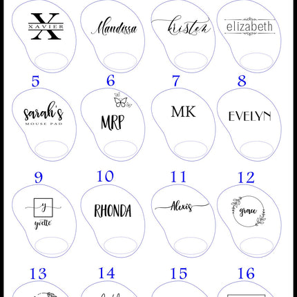 Personalized Leather Mouse Pad, Custom Name Initials Mousepad, Leather Desk Mouse Pad Mat, Office Desk Accessories, Wrist Rest Mousepad