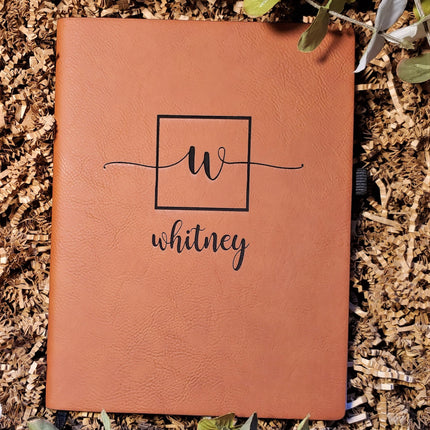 Personalized Engraved Leather Notebook, Custom Name Initials Lined Journal, Aesthetic Prayer Journal Customized, Leather Diary, Office Gifts