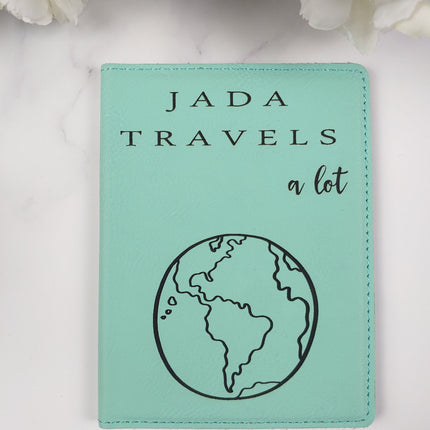 Personalized Leather Passport Holder, Custom Name Passport Sleeve Cover Case, Customized Passport Wallet, Travelers Gift, Traveler Organizer