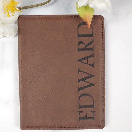 Personalized Leather Passport Holder, Custom Name Passport Sleeve Cover Case, Customized Passport Wallet, Travelers Gift, Traveler Organizer