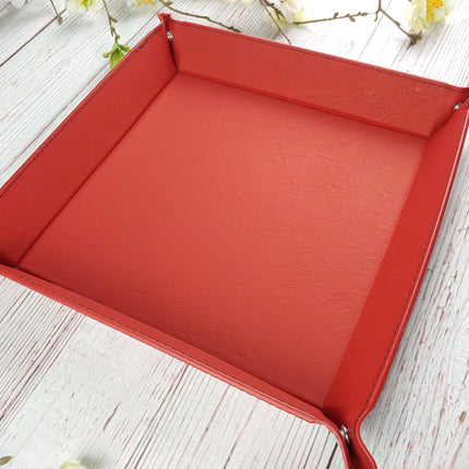 Personalized Catch All Tray Leather, Trinket Jewelry Valet Tray, Catchall Decorative Tray, Engraved EDC Tray, Storage Tray, Bridesmaid Gift