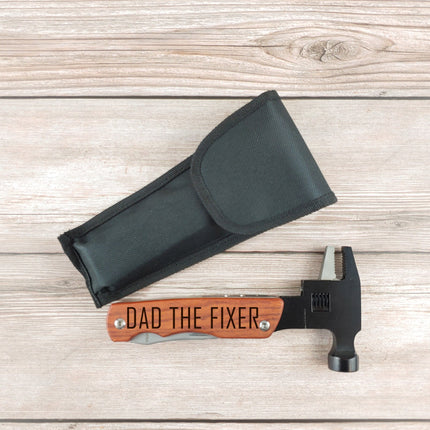 Personalized Multitool Hammer, Custom Engraved Mens Hammer, Pocket Knife Screwdriver Wrench Tool, Outdoor Hunting Tool, Father Day Gifts