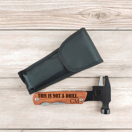 Personalized Multitool Hammer, Custom Engraved Mens Hammer, Pocket Knife Screwdriver Wrench Tool, Outdoor Hunting Tool, Father Day Gifts