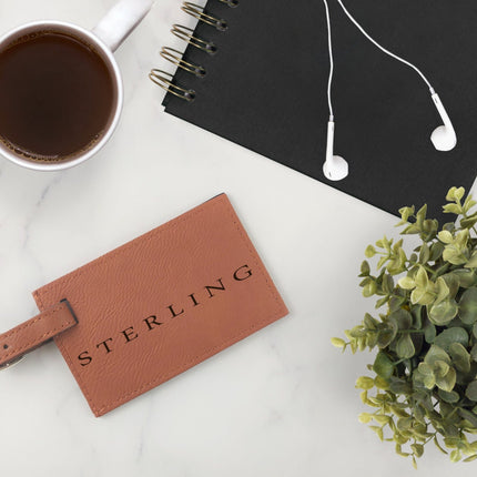 Personalized Leather Luggage Tags, Custom Name Luggage Bag Tag, Suitcase Tag, Travel Holiday Gift Ideas, Wedding Honeymoon Couple Gifts