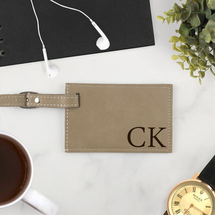 Personalized Leather Luggage Tags, Custom Name Luggage Bag Tag, Suitcase Tag, Travel Holiday Gift Ideas, Wedding Honeymoon Couple Gifts
