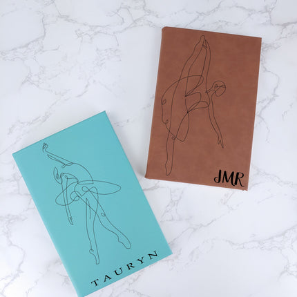 Personalized Dancer Journal, Dance Teacher Gift, Custom Name Aesthetic Ballet Dancer Notebook, Lined Pages, Ballerina Gifts, Dance Team Gift