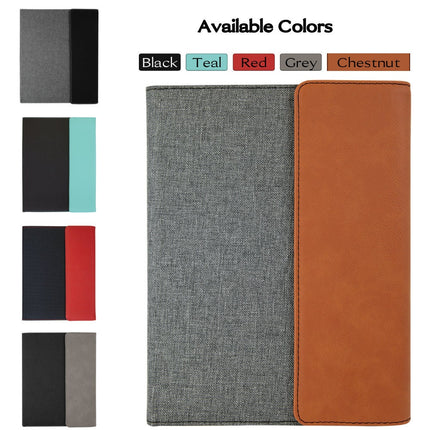 Personalized Leather Portfolio, Custom Business Padfolio, Business Card Pocket Pen Holder, Notebook Leather Organizer, Coworker Gift
