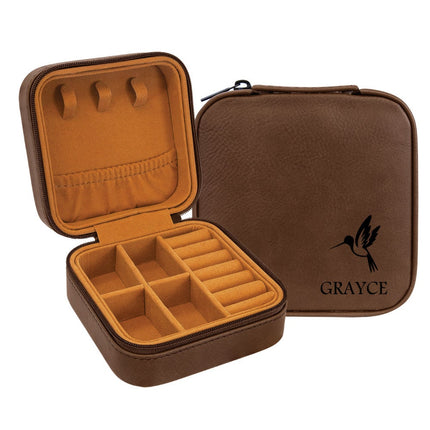 Personalized Leather Travel jewelry Case, Custom Name Jewelry Box, Bridesmaid Proposal Gifts, Girls Jewelry Organizer, Best Selling Items