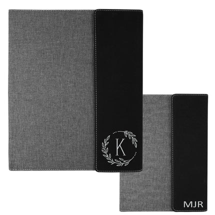 Personalized Leather Portfolio, Custom Business Padfolio, Business Card Pocket Pen Holder, Notebook Leather Organizer, Coworker Gift