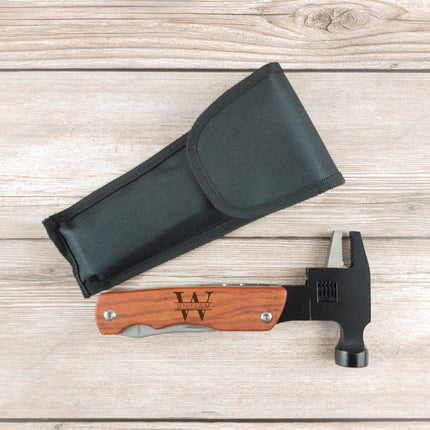 Personalized Multitool Hammer, Custom Engraved Mens Hammer, Pocket Knife Screwdriver Wrench Tool, Outdoor Hunting Tool, Father Day Gifts