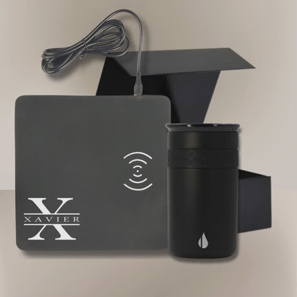 Personalized Professional Gifts for Him, Custom Corporate Gift Sets, Leather Wireless Charging Mat, Stainless Steel Tumbler, Office Gifts